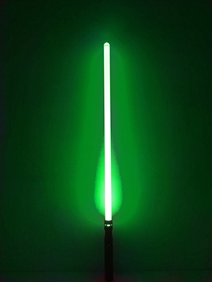 Glowing Green Lightsaber
