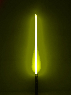 Glowing Yellow Lightsaber